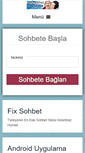 Mobile Screenshot of fixsohbet.net